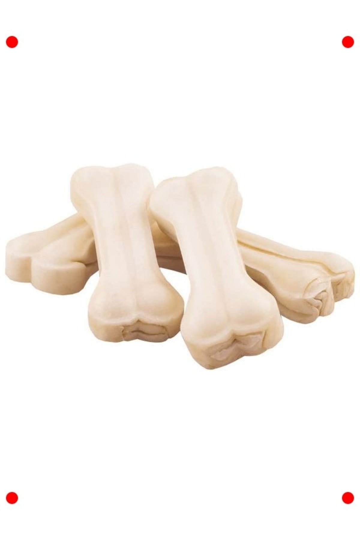 Genel Markalar Tatlandırıcısız Beyaz Pres Köpek Çiğneme Kemiği 5'li