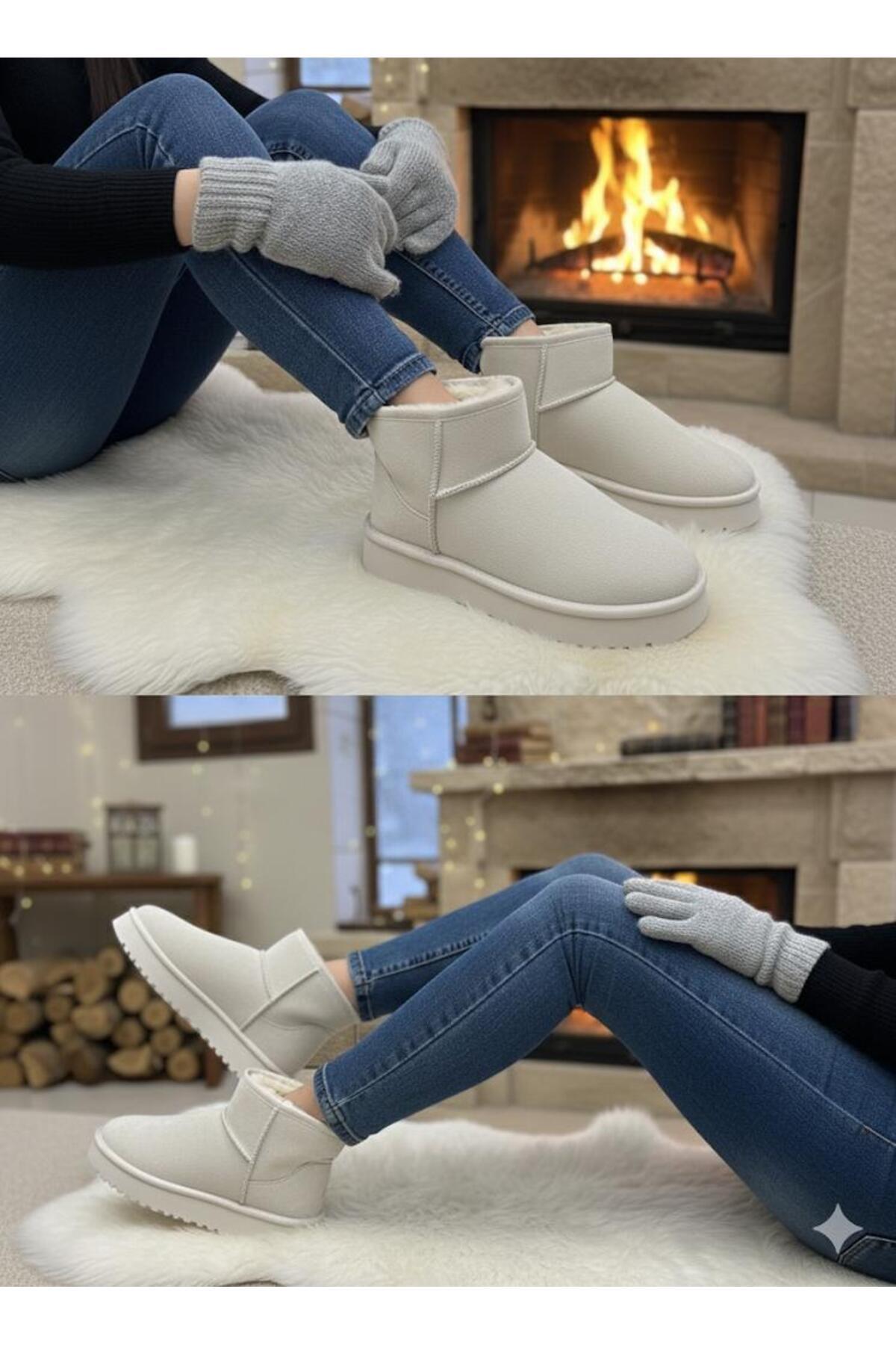 M&R YORGUNER Kar Botu Şık ve Rahat Süet Hafif Taban