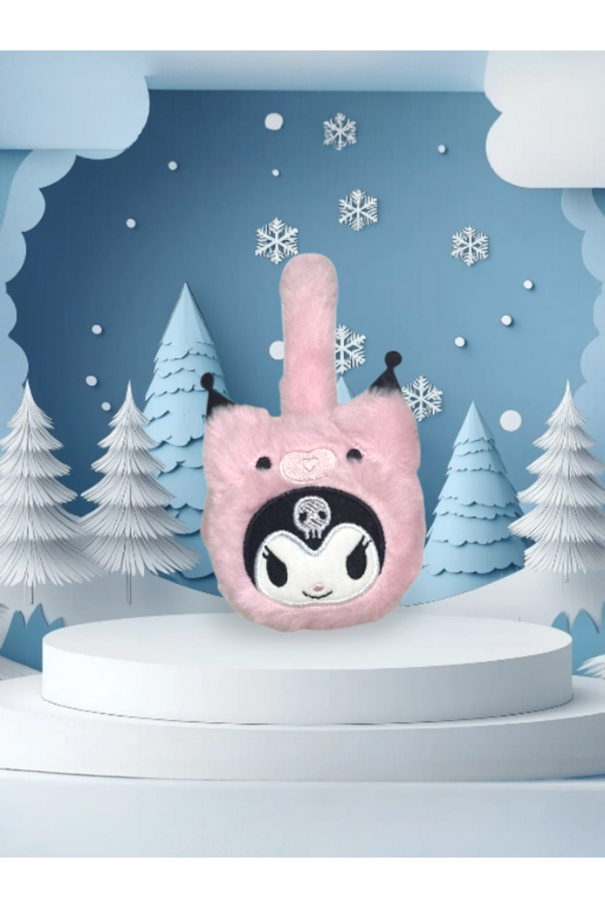 Pinkish aksesuar Peluş kulaklık