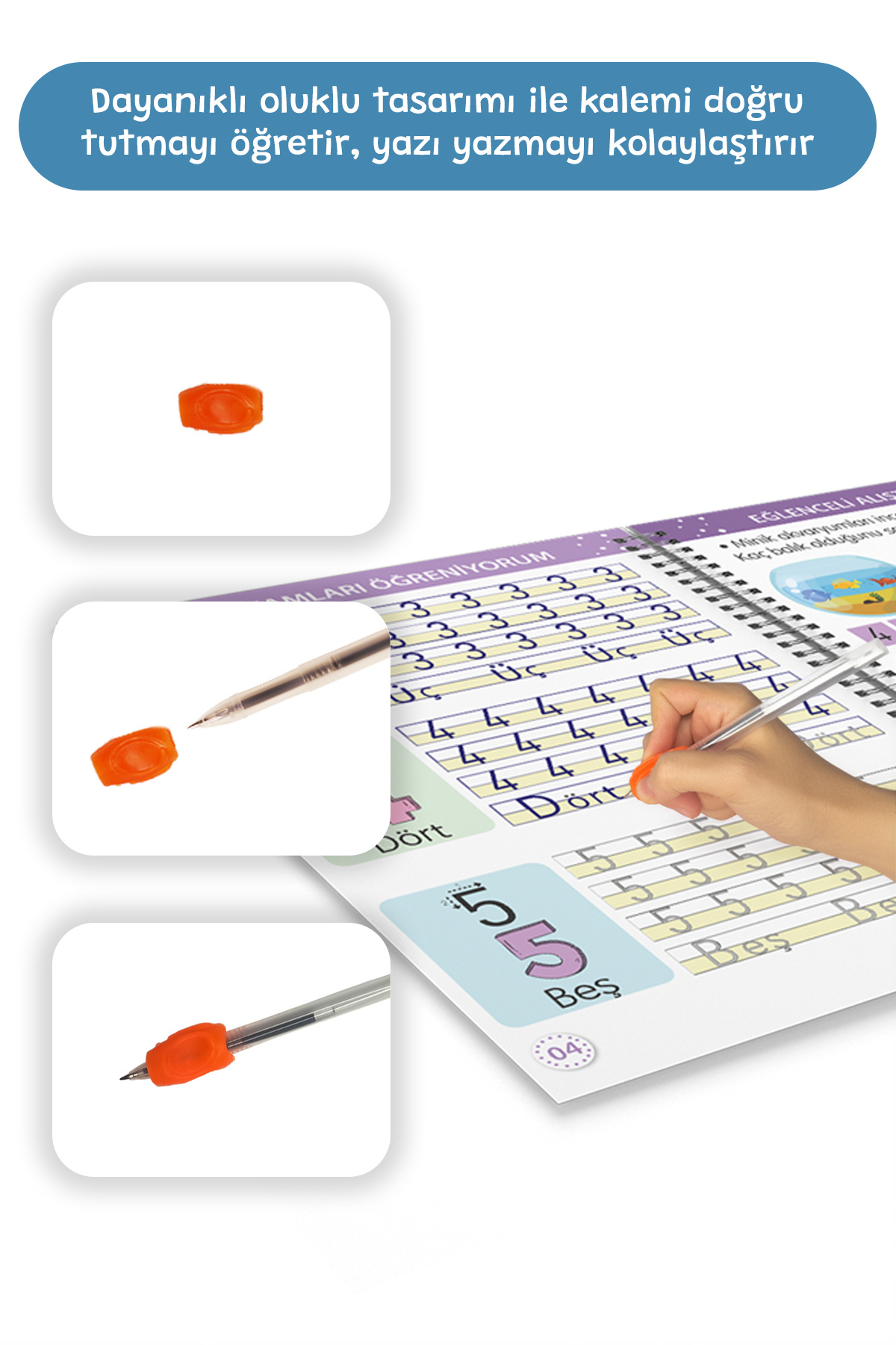 کتاب نوشتاری اعداد قابل پاک شدن با قلم جادویی برجسته – مناسب مهدکودک (3–6 سال)