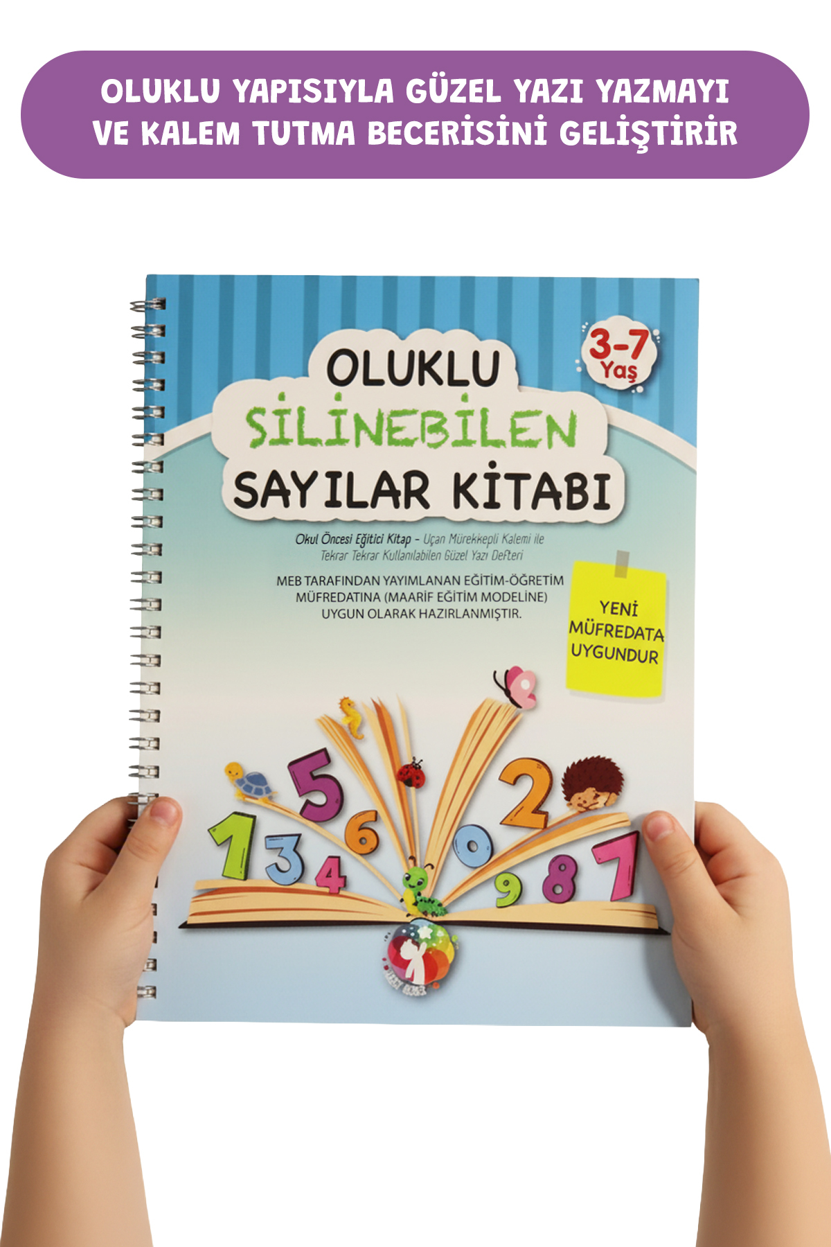 MERT BEBEK Oluklu Silinebilen Yazı Kitabı Seti – Alfabe + Sayılar Sihirli Kalemli Kabartmalı Yaz-Sil (3–6 Yaş) fotoğrafı 5 (önizleme)