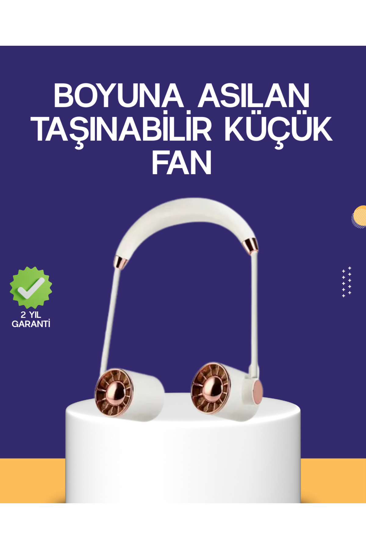 noip Katlanabilir Asılabilir Mini Fan USB Şarjlı 3 Kademeli Sessiz