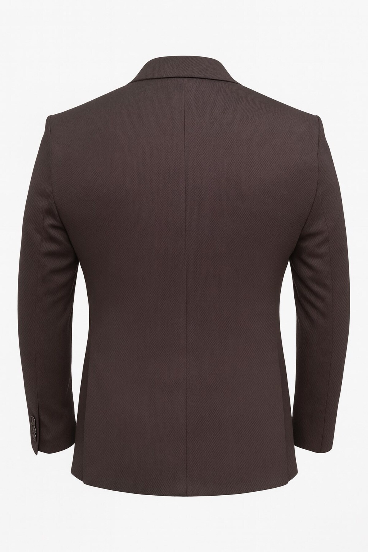 Plus Scorpion  Kahverengi Erkek Slim Fit Blazer Ceket – Şık, Modern, Günlük ve Ofis Kombinlerine Uygun Tek Düğmeli - Görsel 4