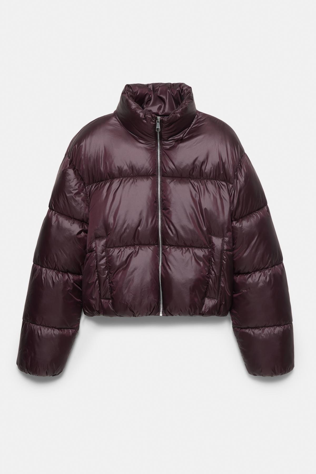 Pull & Bear  Parlak görünümlü şişme mont - Görsel 6