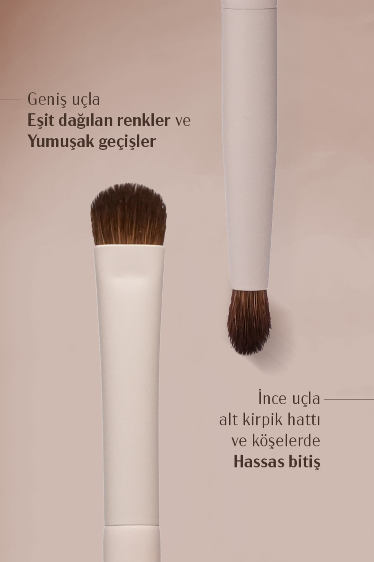 X Arzu Sabancı Small Duo Brush for Eyeshadow — M0979-0201 — تصویر 3 از 5