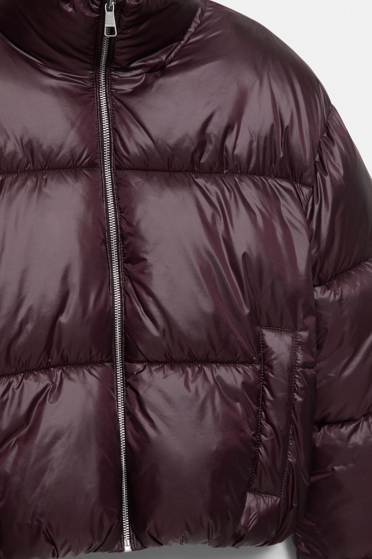 Pull & Bear  Parlak görünümlü şişme mont - Görsel 7