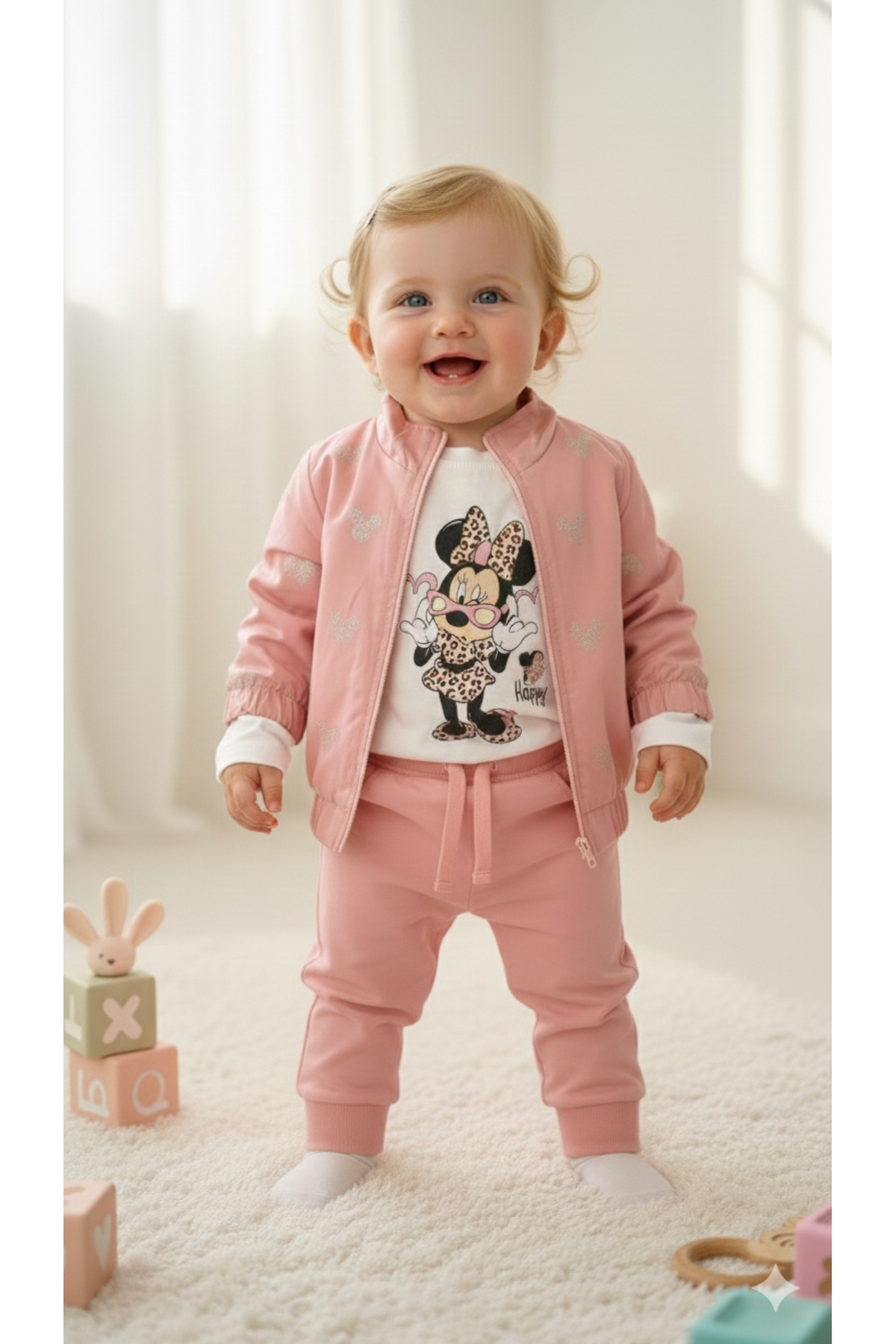 RAVENNE Kız Bebek 3'lü Takım; Yağmurluk, T-shirt, Pantolon fotoğrafı 2 (önizleme)