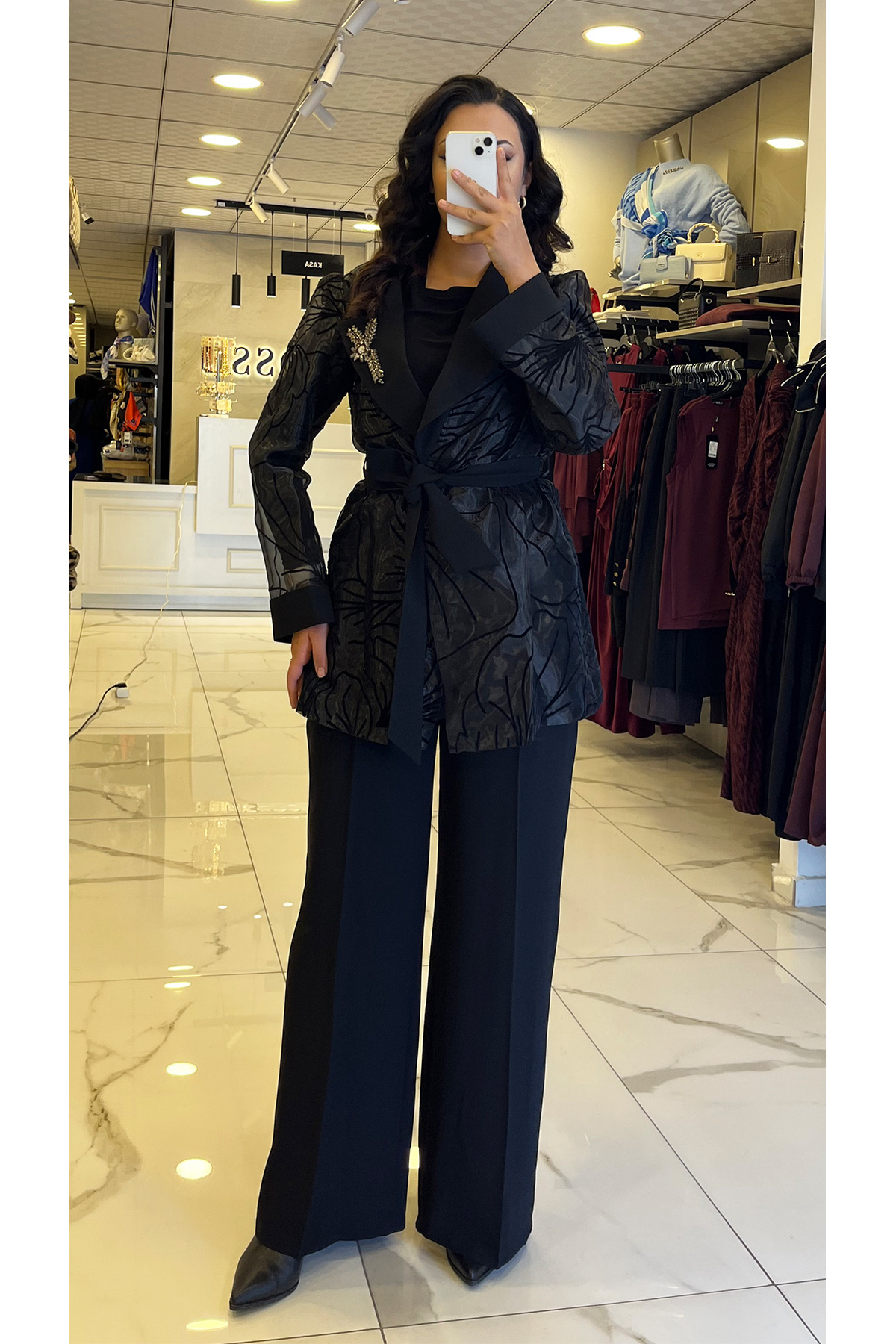 Vosse Gazella Siyah Organize Ceketli Takım