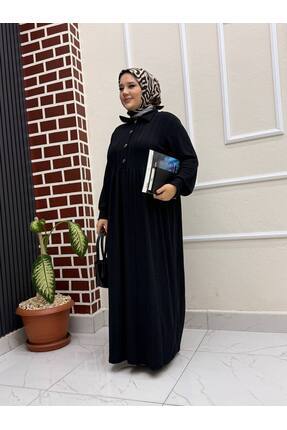 İLGEN TEKSTİL DÜĞME DETAYLI FİTİLLİ ELBİSE