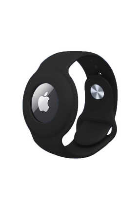 Genel Markalar Uyumlu Airtag Anahtarlık ASMA Kordon-Siyah