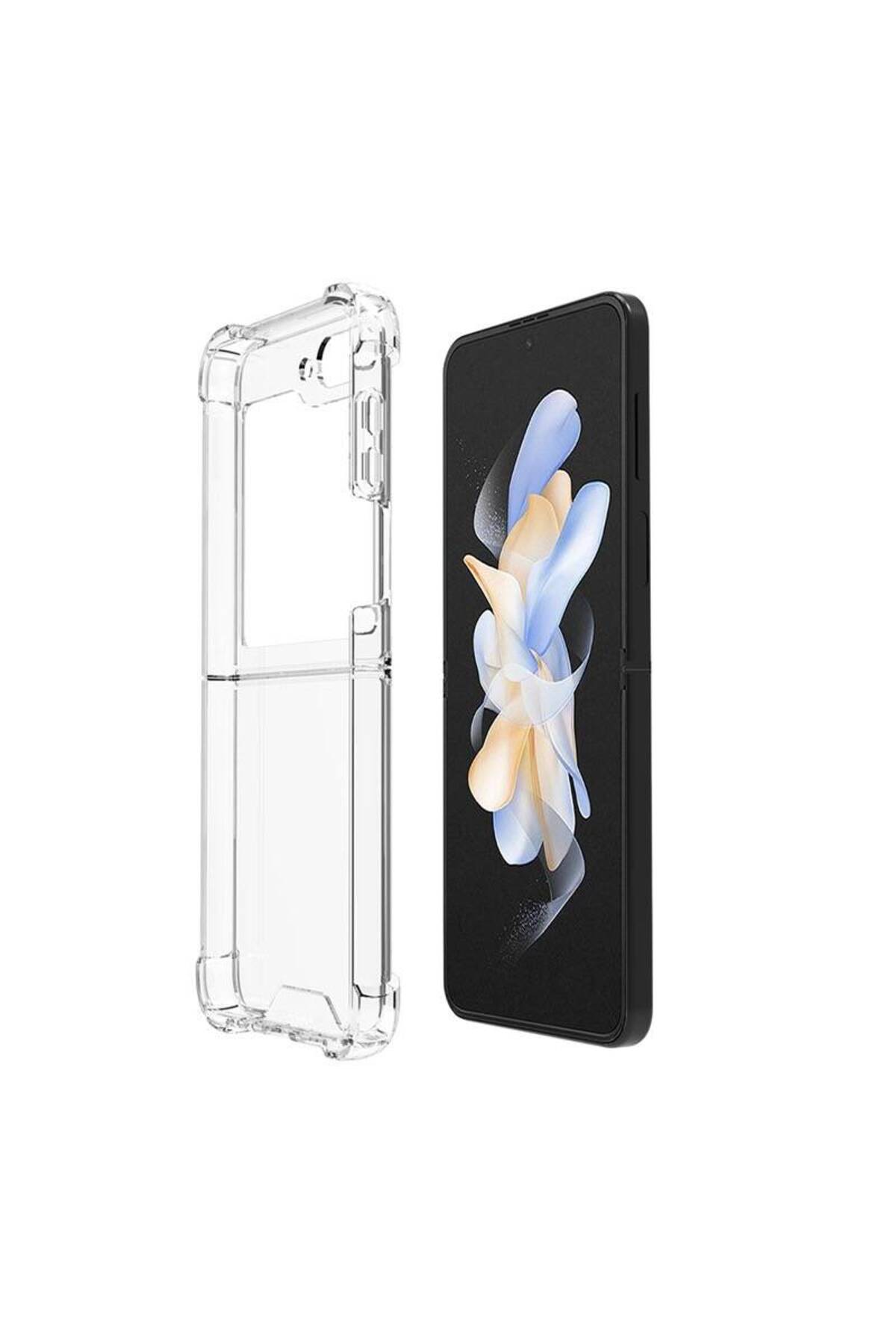 Galaxy Z Flip 5 Uyumlu JoieCreatif Nitro Anti Shock Silikon-Renksiz