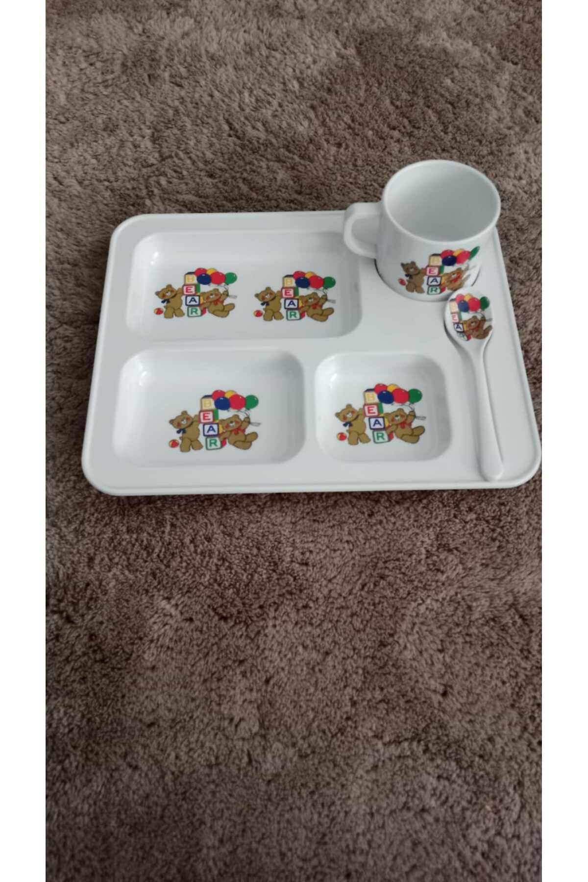 fitifitibebe Ayıcık Desenli Tabuldot Mamatabağı Seti fotoğrafı 2 (önizleme)