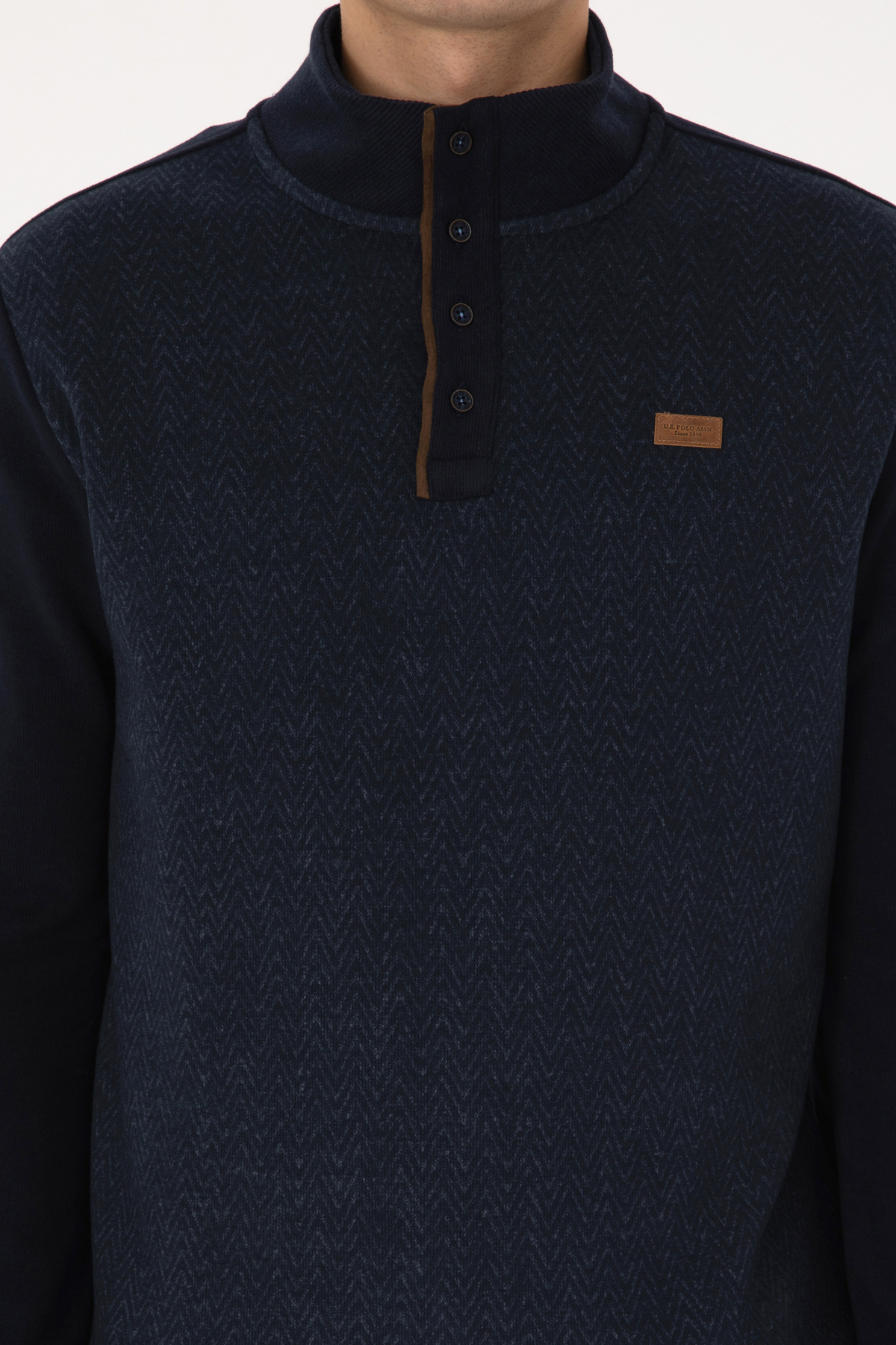 U.S. Polo Assn. Erkek Lacivert Sweatshirt 50309967-VR033 görsel 6