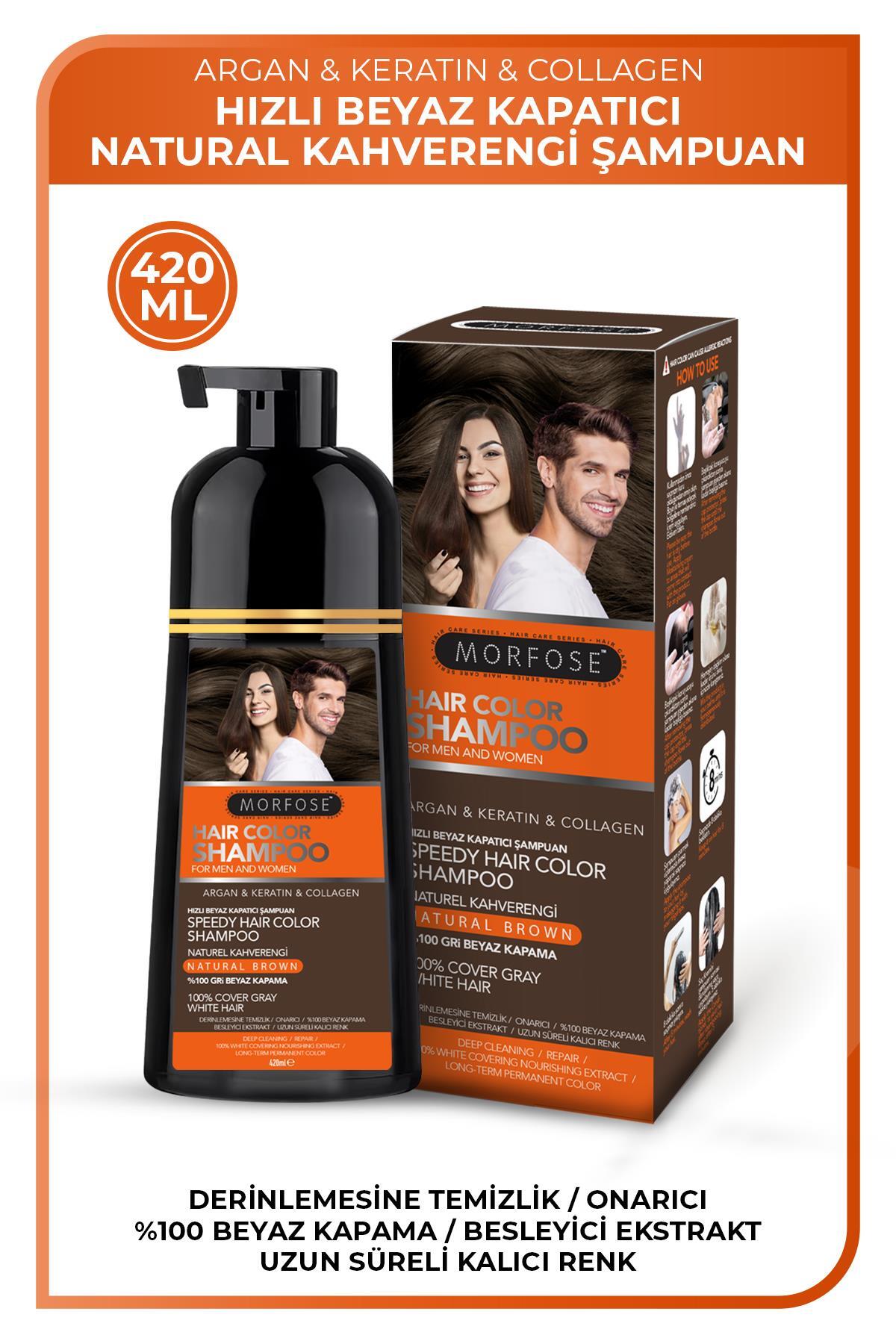 Morfose Beyaz Kapatıcı Naturel Kahverengi Şampuan 420 ml - Fiyatı, Yorumları