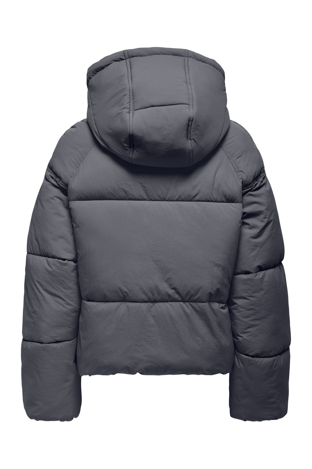 ONLY Kadın Kapüşonlu Çift Cepli Şişme Mont 15322013 Gri görsel 7