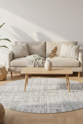 Ayduran Halı Sisal Yuvarlak Jut Taban Dekoratif Yıkanabilir Bordürlü Yumuşak ...