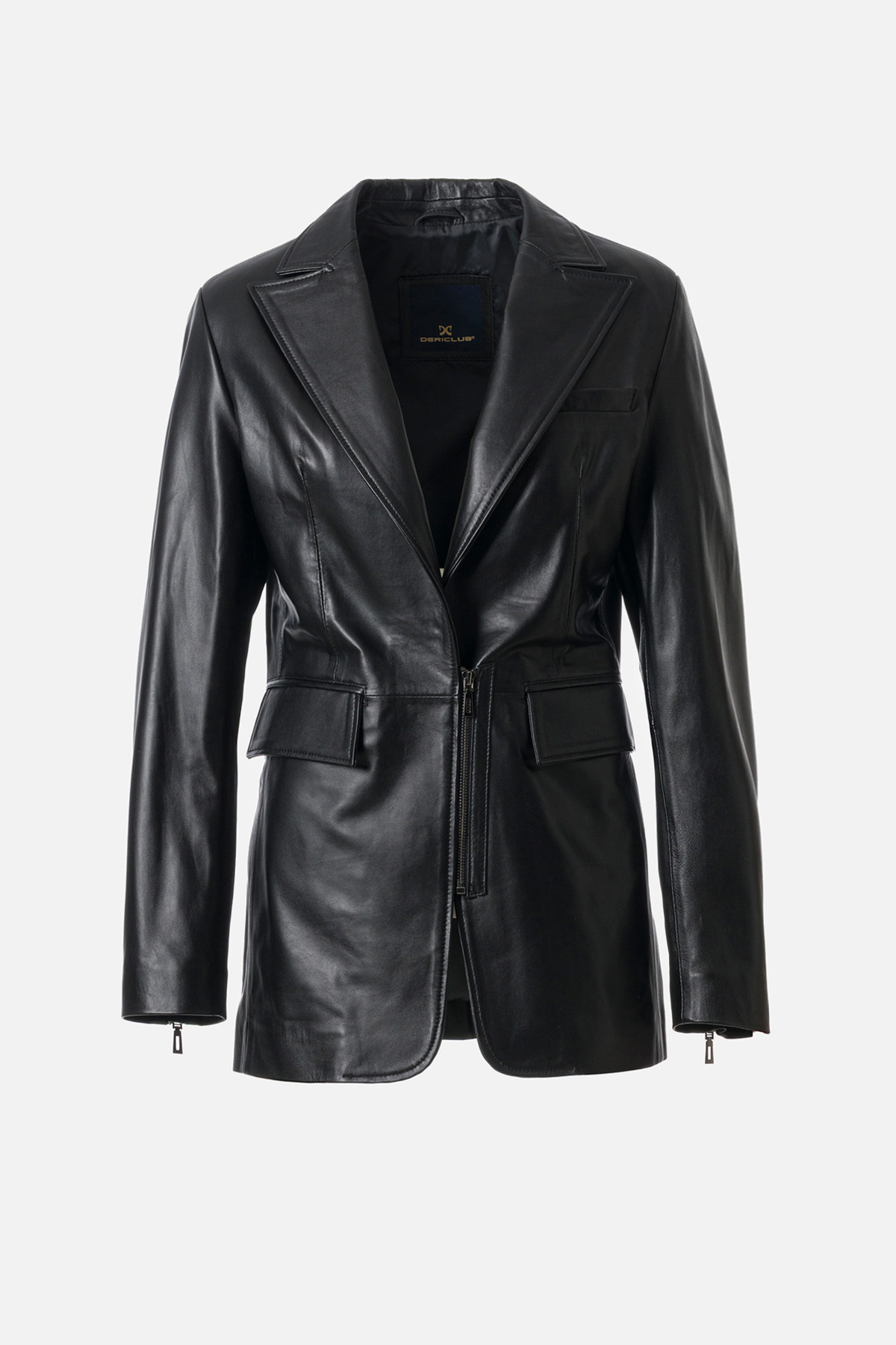 Dericlub  Kiera Kadın Gerçek Deri Ceket SİYAH - Görsel 2