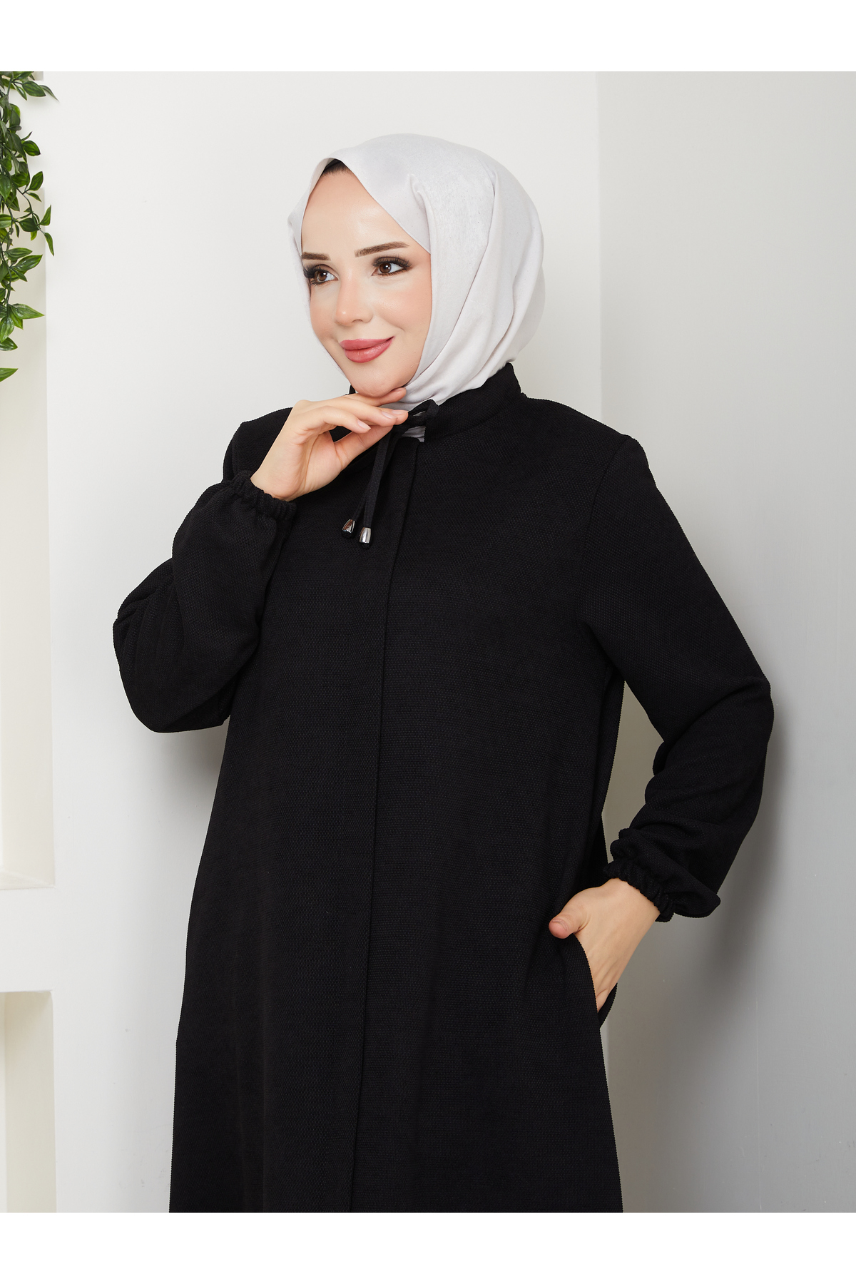 ECESSA FASHİON  Mira Salaş Fermuarlı Ferace - Görsel 6