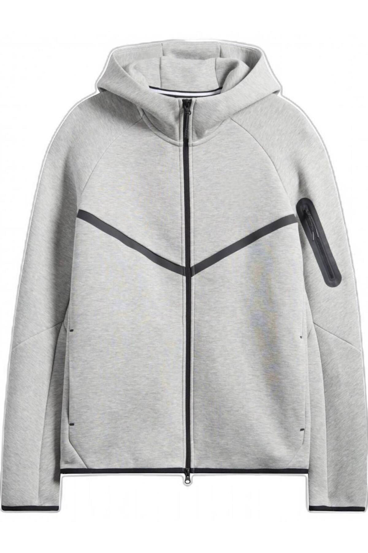 Tech Fleece Double Face Eşofman Takım — خاکستری 1112 — تصویر 4 از 6