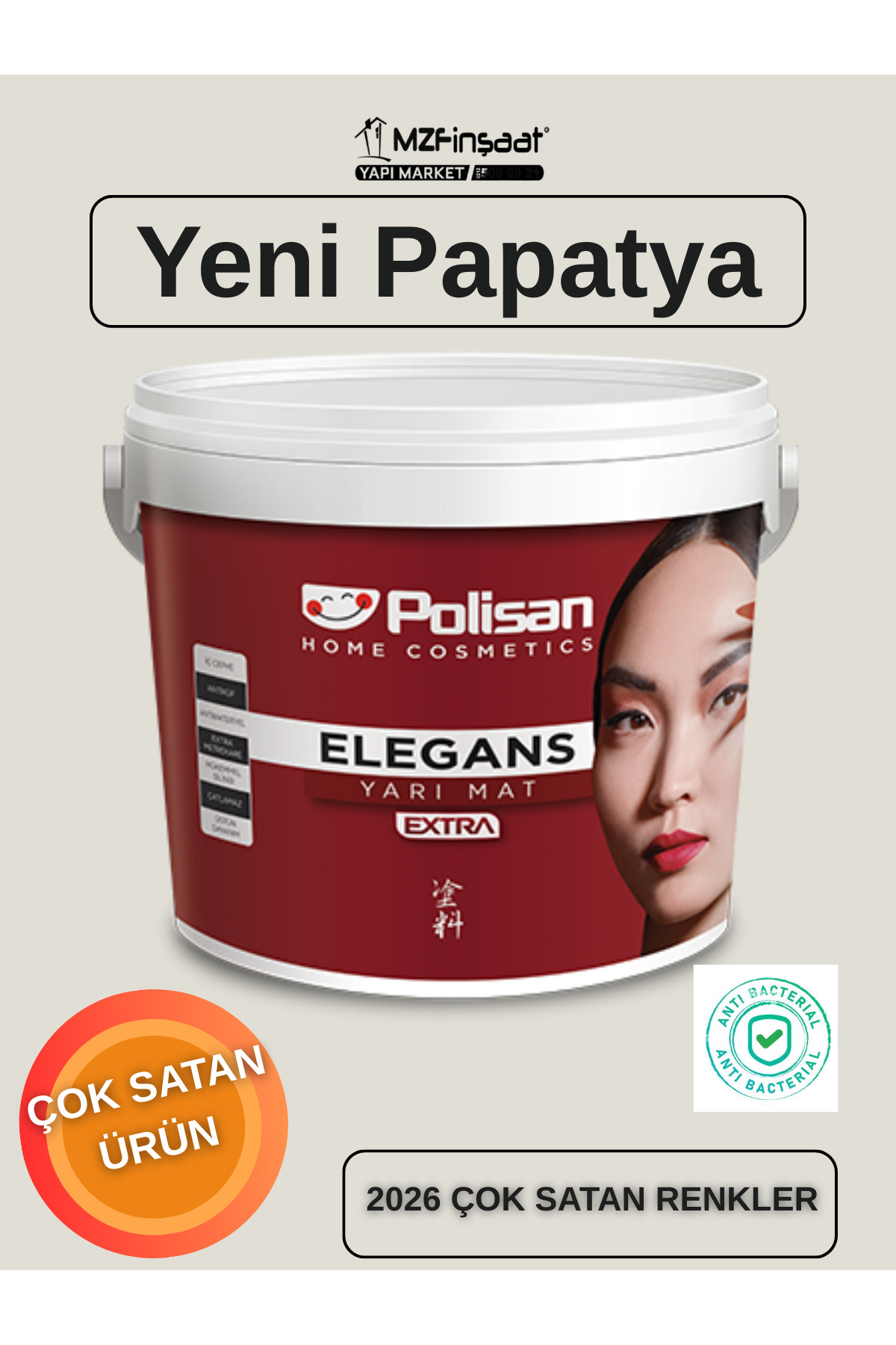 Elegance Extra Semi-Matte Anti-Mildew Interior Paint New Daisy