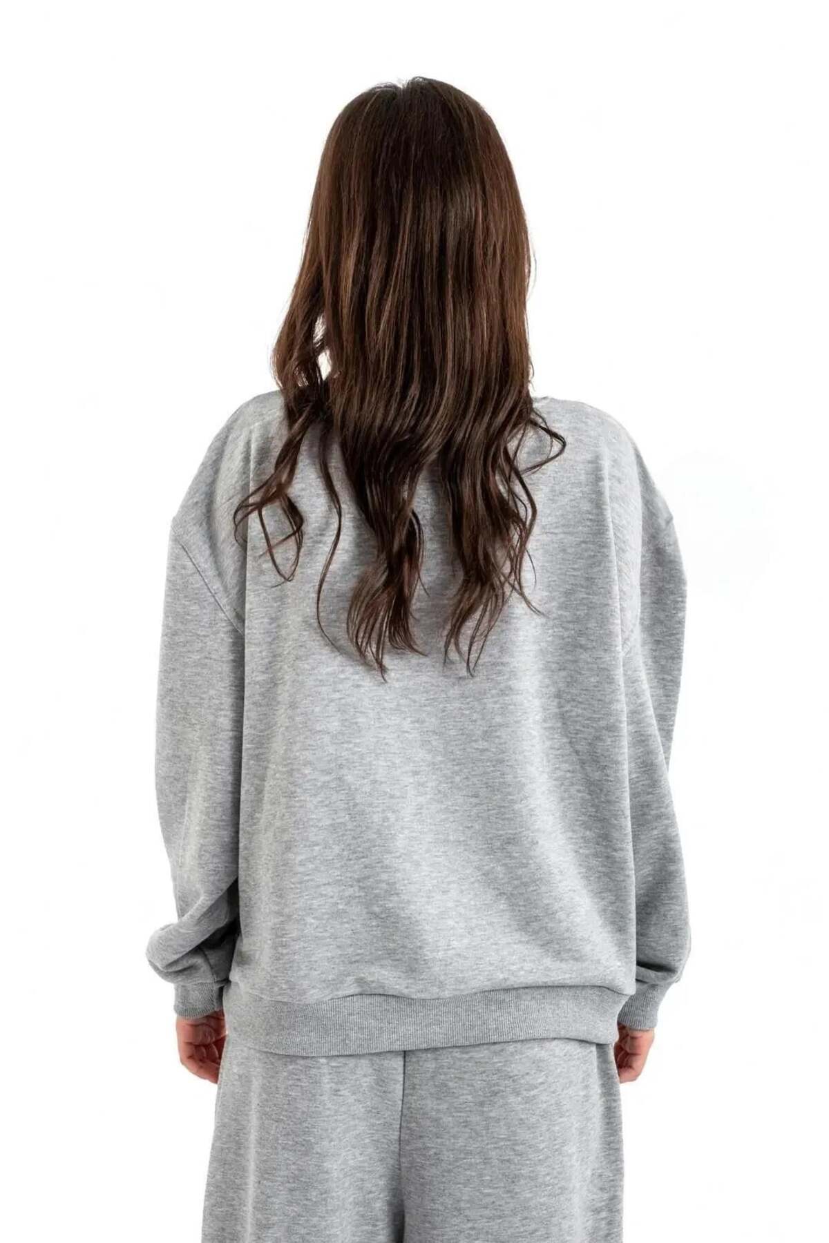 Coredra  Baggy Sweatshirt Kadın - C609 - Görsel 3