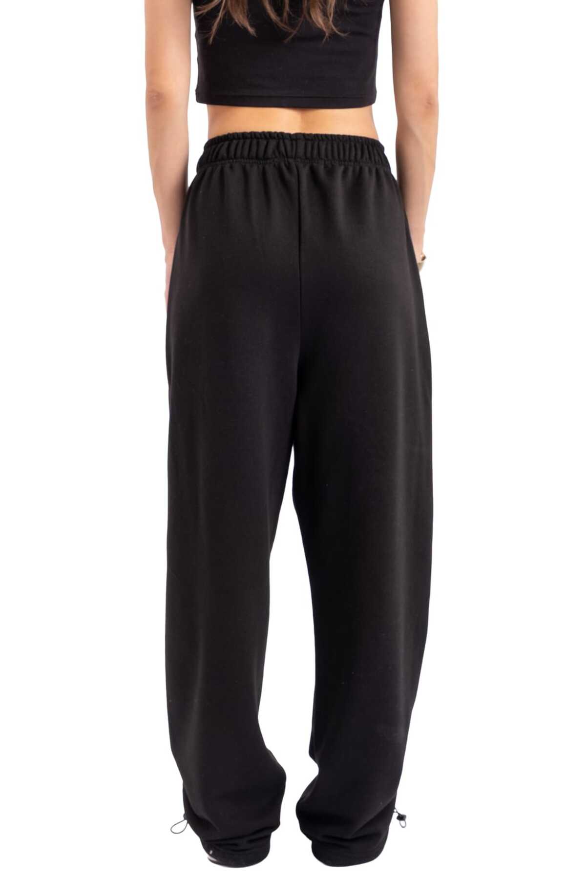 Coredra  Ayarlanabilir Paça Baggy Eşofman Altı Kadın - C608 - Görsel 2