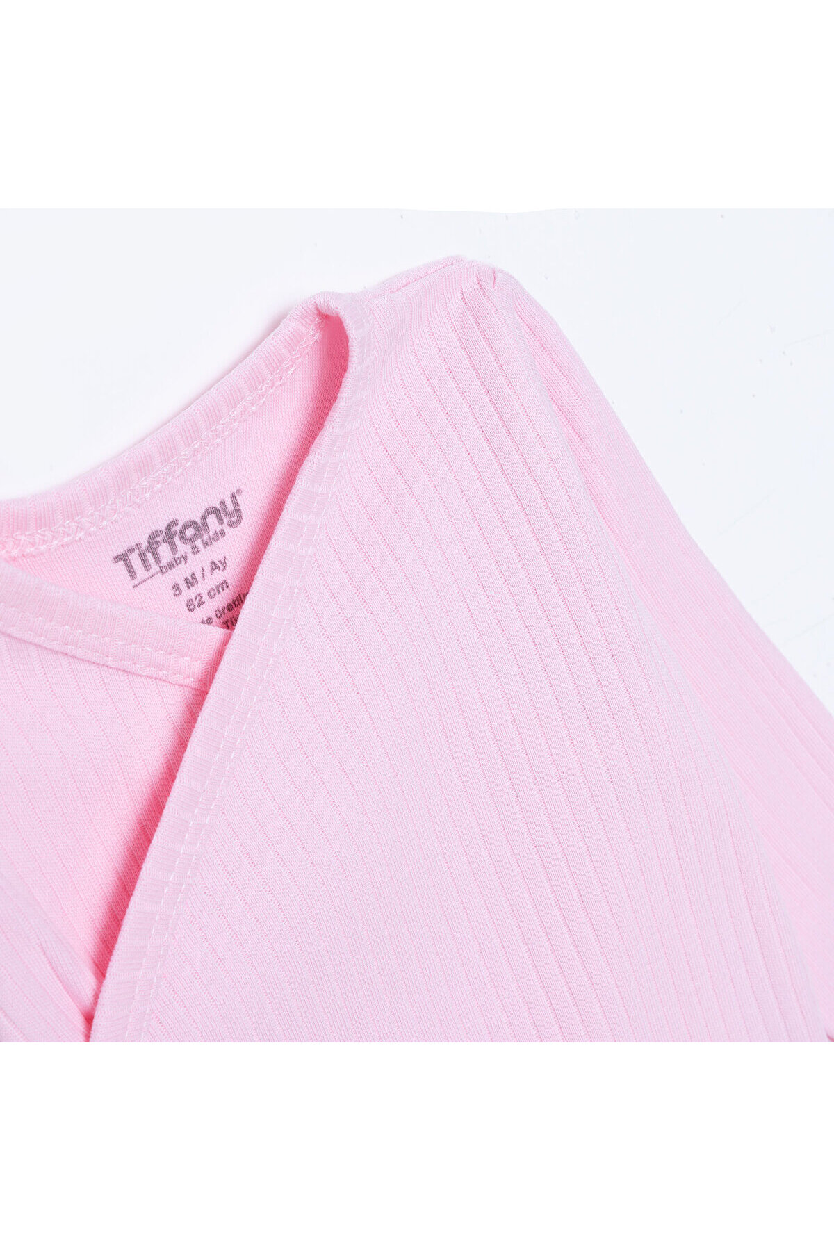 Tiffany Kız Bebek Zıbın Body İnterlok V Yaka Uzun Kol fotoğrafı 3 (önizleme)