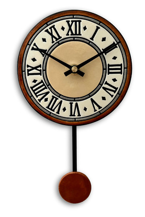 Tick Tack Clocks Roma Antik - Seramik Sarkaçlı Duvar Saati – El Yapımı Tasarım