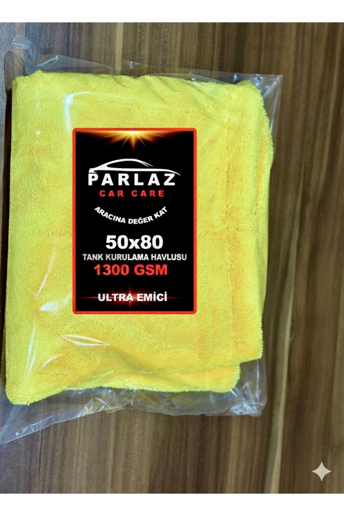 PARLAZ CAR CARE ÇİFT TARAFLI 50X80 1300 GSM TANK KURULAMA HAVLUSU