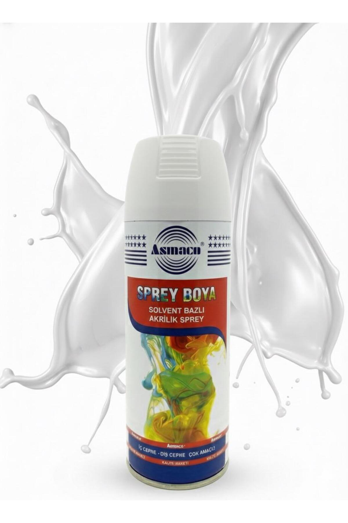 Asmaco Multi Purpose Solvent Based Acrylic 400 ML Spray Paint Aluminum, Wood, Plastic, Iron, Metal