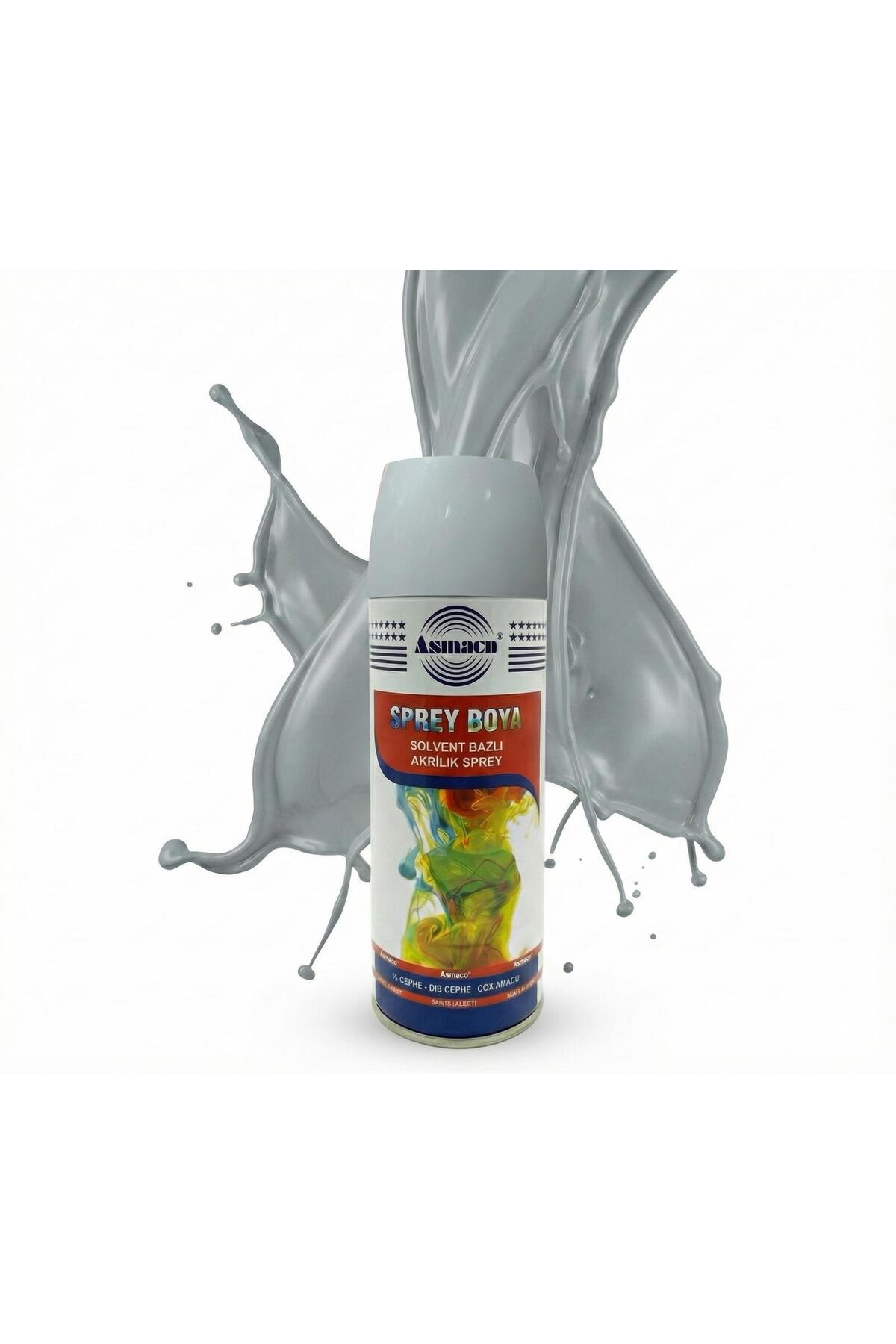 Asmaco Multi Purpose Solvent Based Acrylic 400 ML Spray Paint Aluminum, Wood, Plastic, Iron, Metal