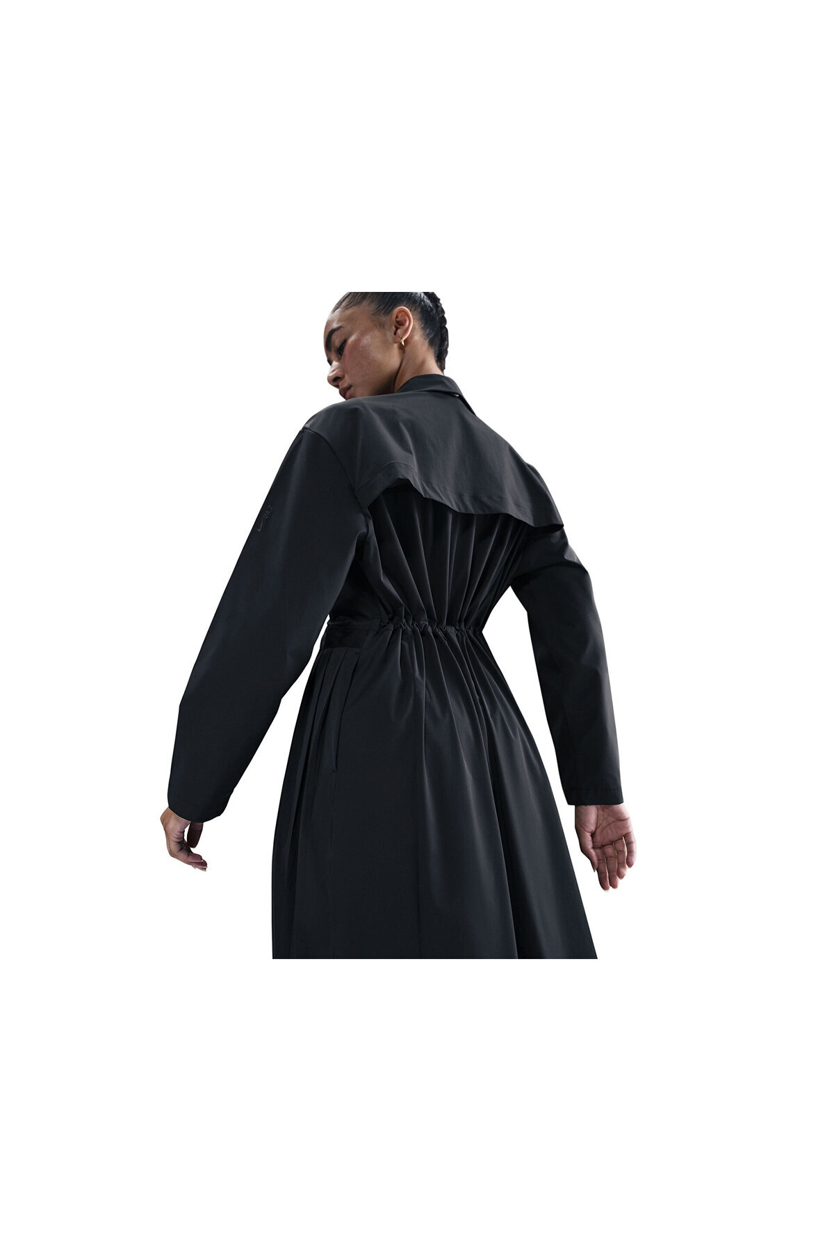 nike black trench coat