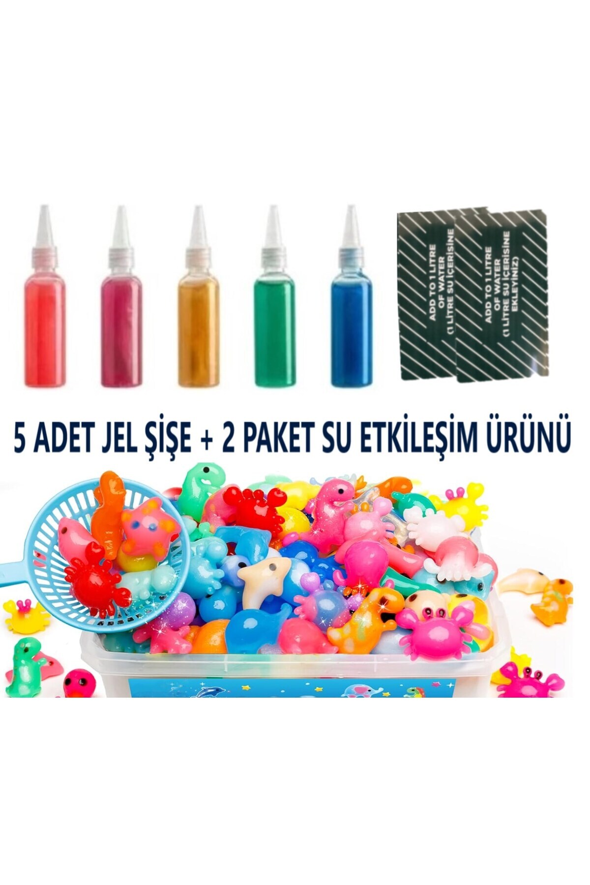 مجموعه اسباببازی آبی جادویی ژلدار Elf Aqua Gel Refill Gel فاقد قالب است.