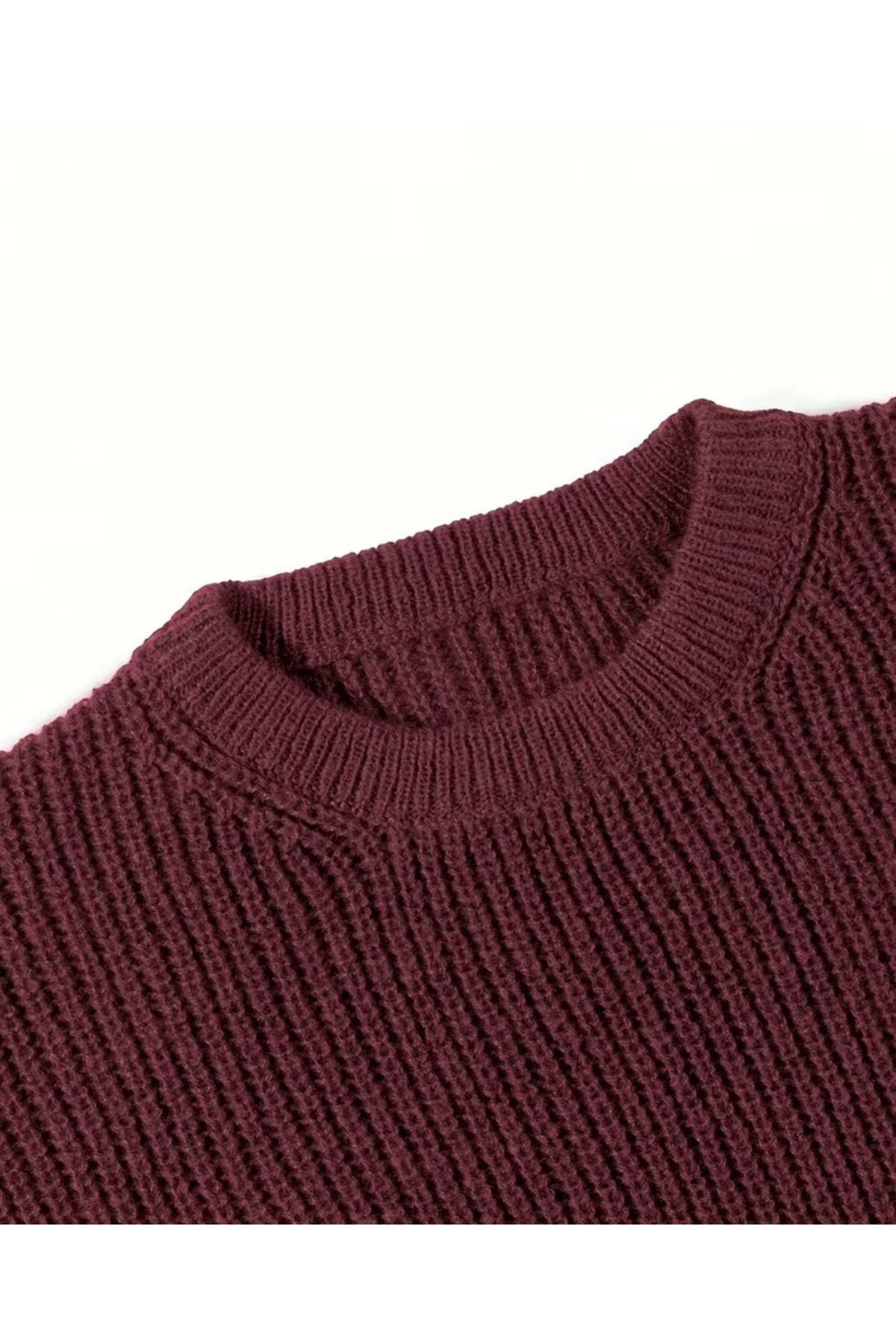 FAVORİST  ERKEK ÖRME TRİKO KAZAK BİSİKLET YAKA BTK - Görsel 2