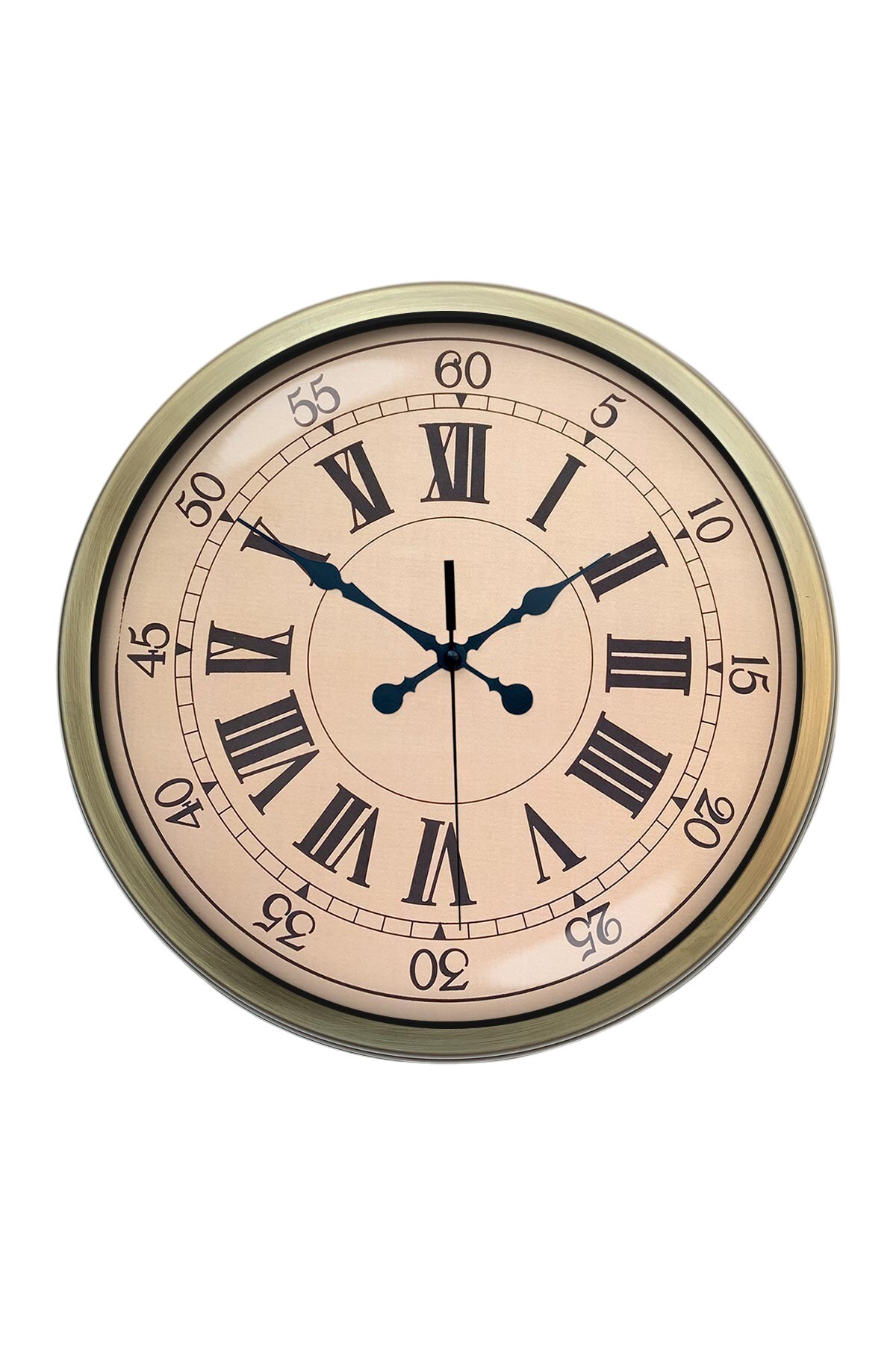 INURA GLOBAL Zentime Nostalji Stil 40 Cm Metal Eskitme Duvar Saati