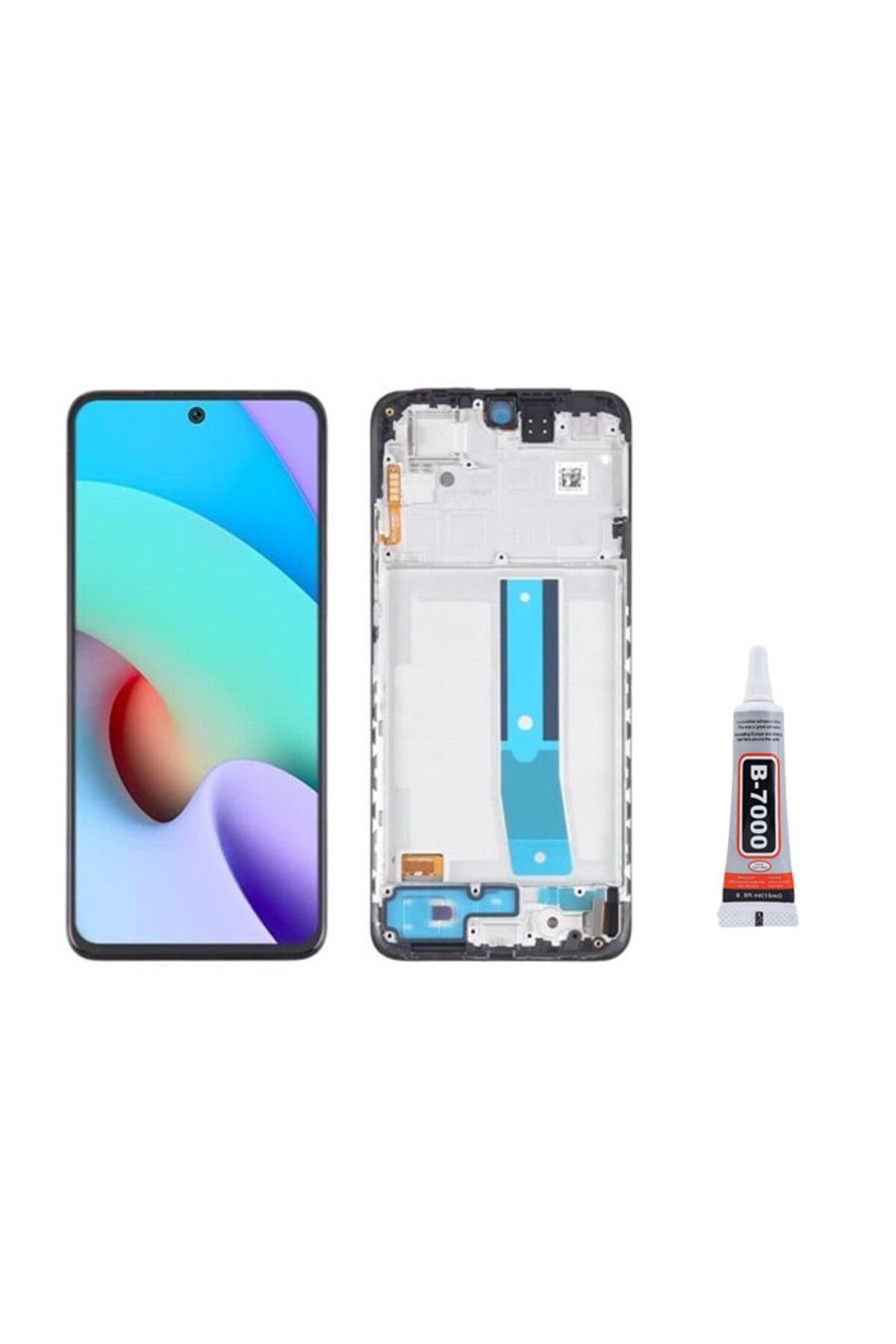 Xiaomi Redmi Note 11 4G Slatted Display Lcd Touchscreen B7000 with 15ML Adhesive Yc
