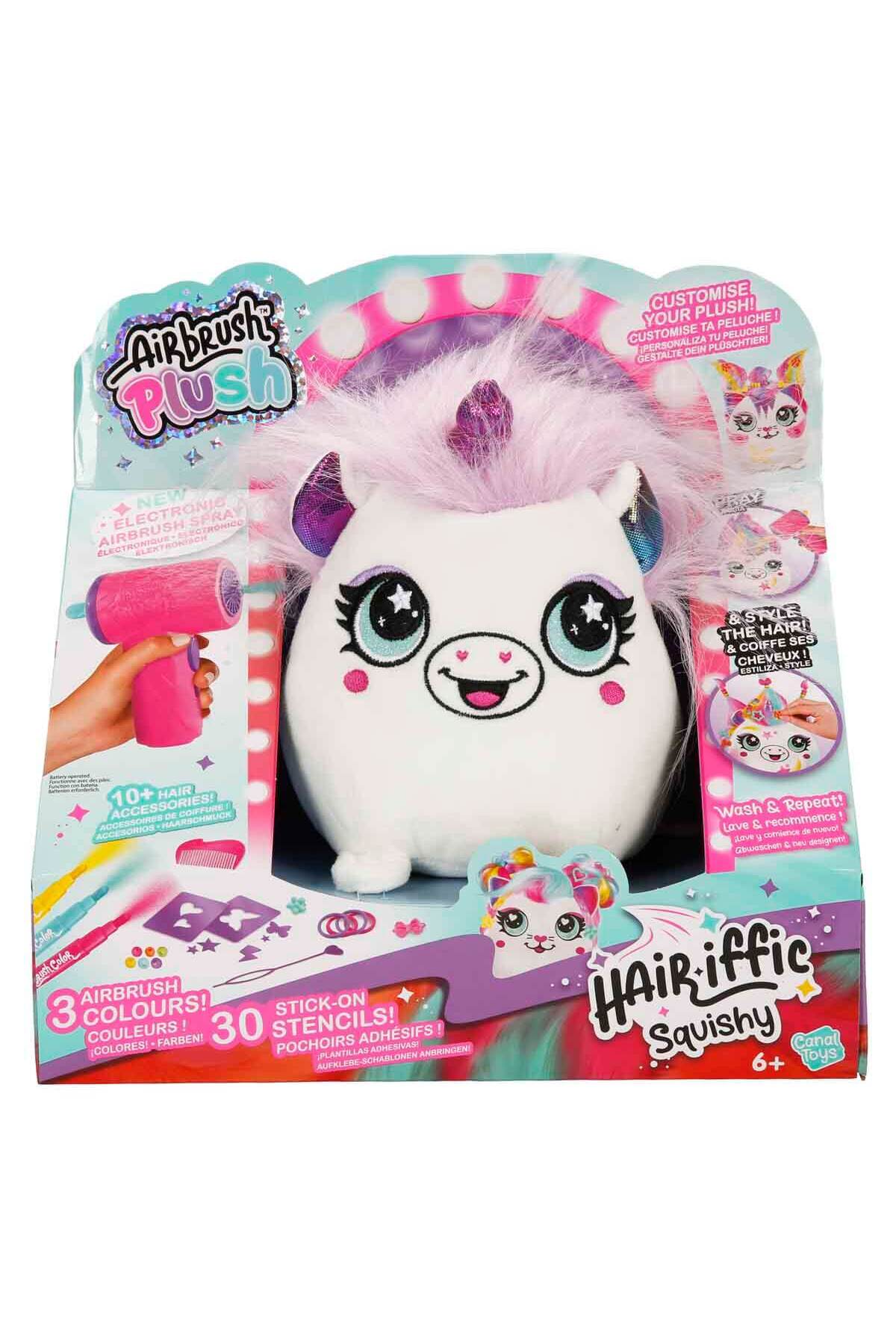 Canal Toys Airbrush Plush Hair'iffic Squish Pal AIR040 Set (Ages 6