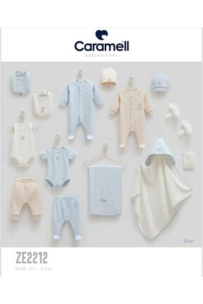 Caramell %100 Pamuk Basic 14'lü Hastane Çıkış Seti CRML.ZE2212