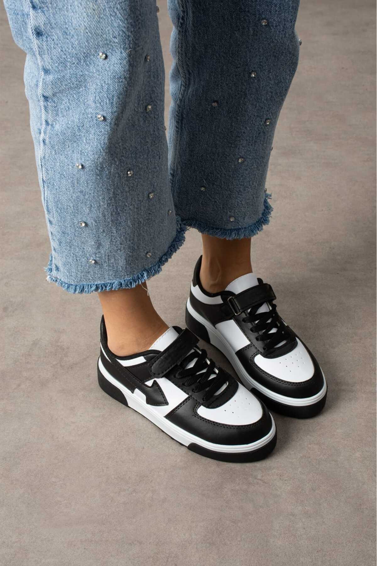 GAK RUN Unisex Cırtlı Rahat Günlük Sneaker renklı taban Spor Ayakkabı görsel 6