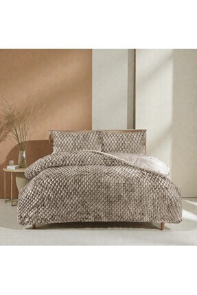 Nest Touch Luvy Comforter Yorgan Seti - Uyku Seti Sherpa Tavşan Tüyü