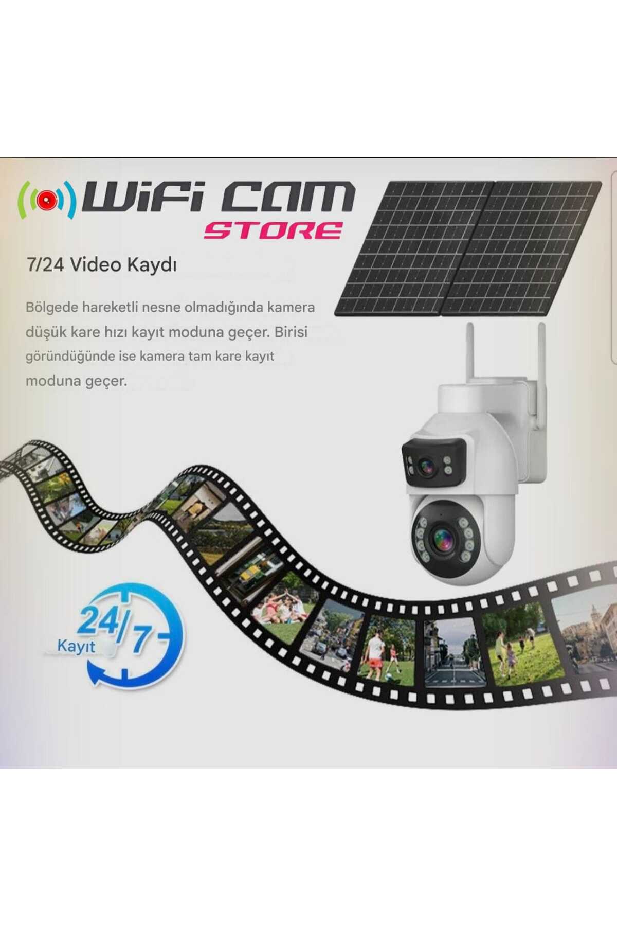 WİFİCAM 30X 4+4MP Optik Zoom Çift Kameralı 4G Solar Kamera Hieasy