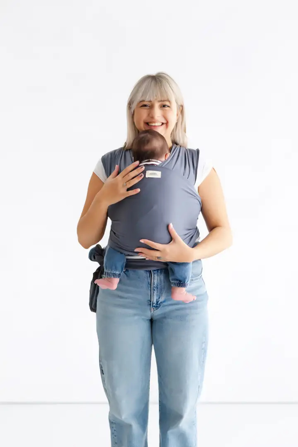 tinytrek Pamuklu Esnek Wrap Sling- Bebek Taşıma Şalı-Bebeklere Uygun Premium Kumaş fotoğrafı 2 (önizleme)