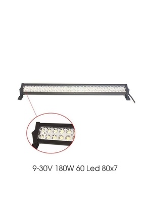 ASTRA LED Offroad Led Bar 80 cm 180 W 60 LED Delici/yayıcı Beyaz Işık Tepe La...