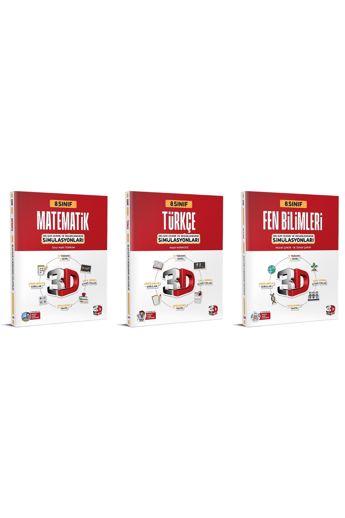 3D Yayınları 3D 2025 8. Sınıf Lgs Matematik + Türkçe + Fen