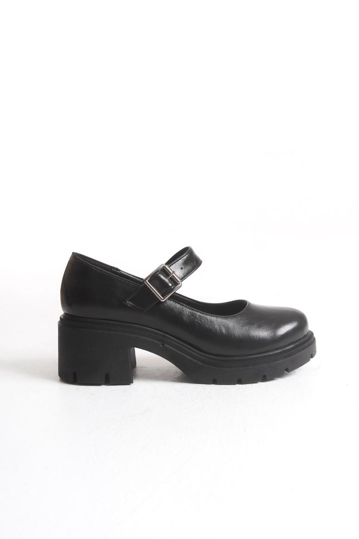 kajal ayakkabı JVL 027 Kemer Bağlamalı Loafer görsel 4