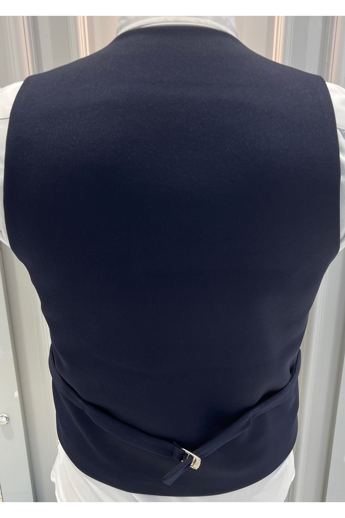 SABRİ ZENGİN Erkek V Yaka Slim Fit Kruvaze Yelek görsel 4