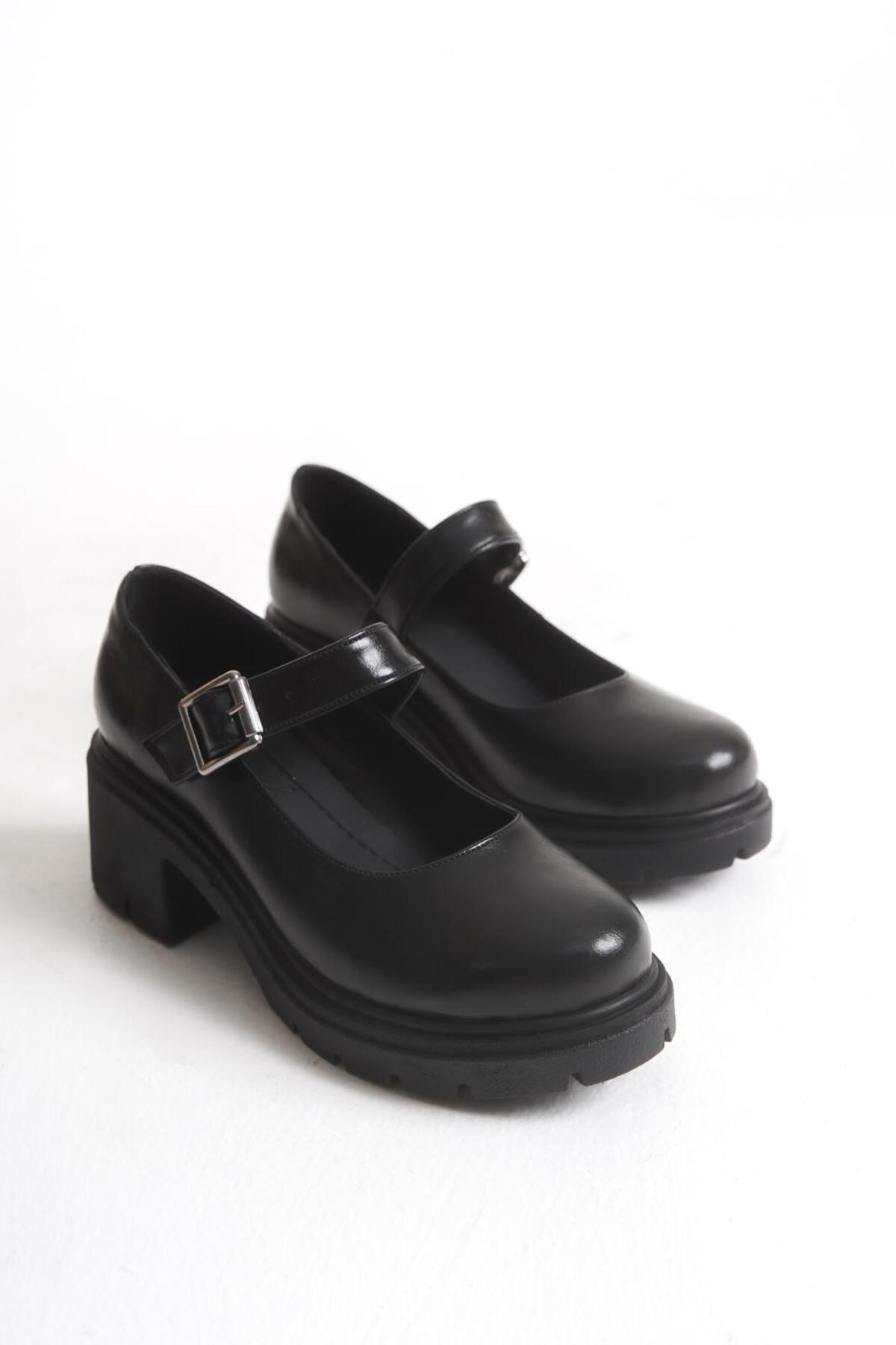 kajal ayakkabı JVL 027 Kemer Bağlamalı Loafer görsel 5