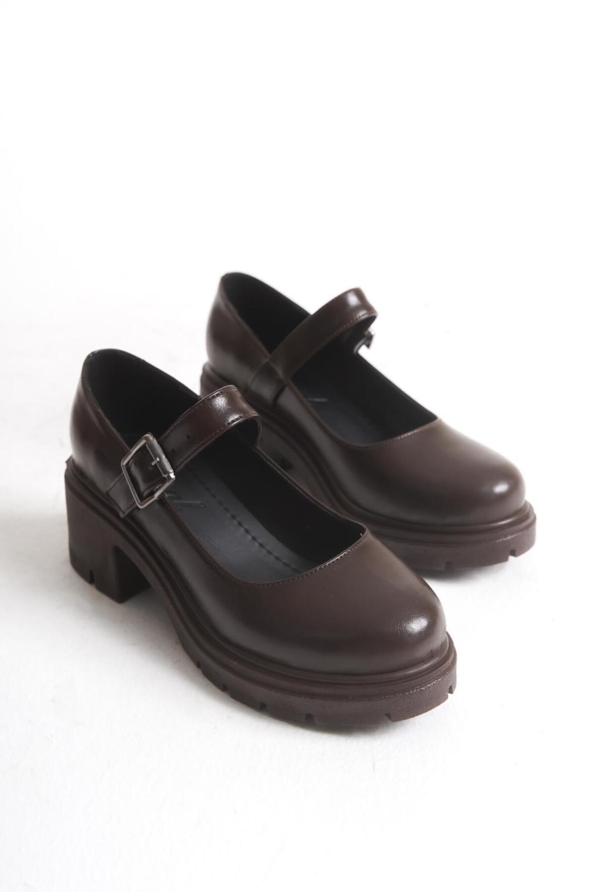 kajal ayakkabı JVL 027 Kemer Bağlamalı Loafer görsel 5