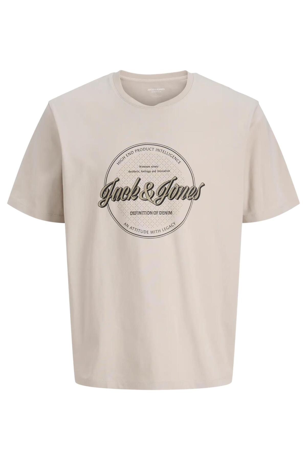 جک اند جونز تی‌شرت آستین کوتاه طرح‌دار JJEDOVER سایز بزرگ JACK&JONES کد 12294516