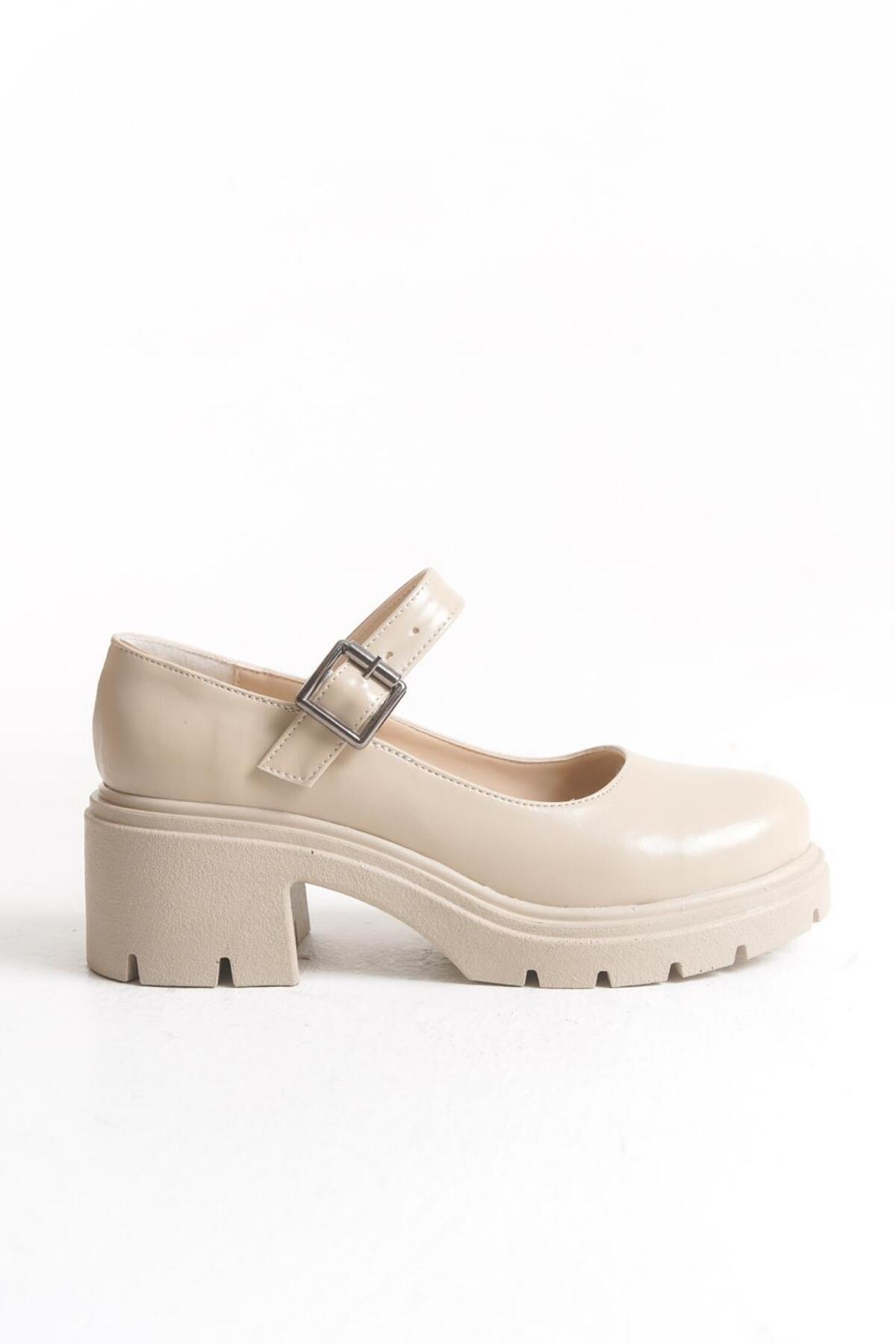 kajal ayakkabı JVL 027 Kemer Bağlamalı Loafer görsel 4